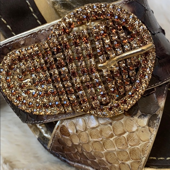 Massimmo Dogana Exotic leather Python shoes! - Picture 4 of 9